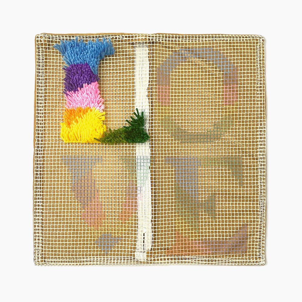 Colorful Love Latch Hook Pillow Kit Hooked Cushion Set for Adult