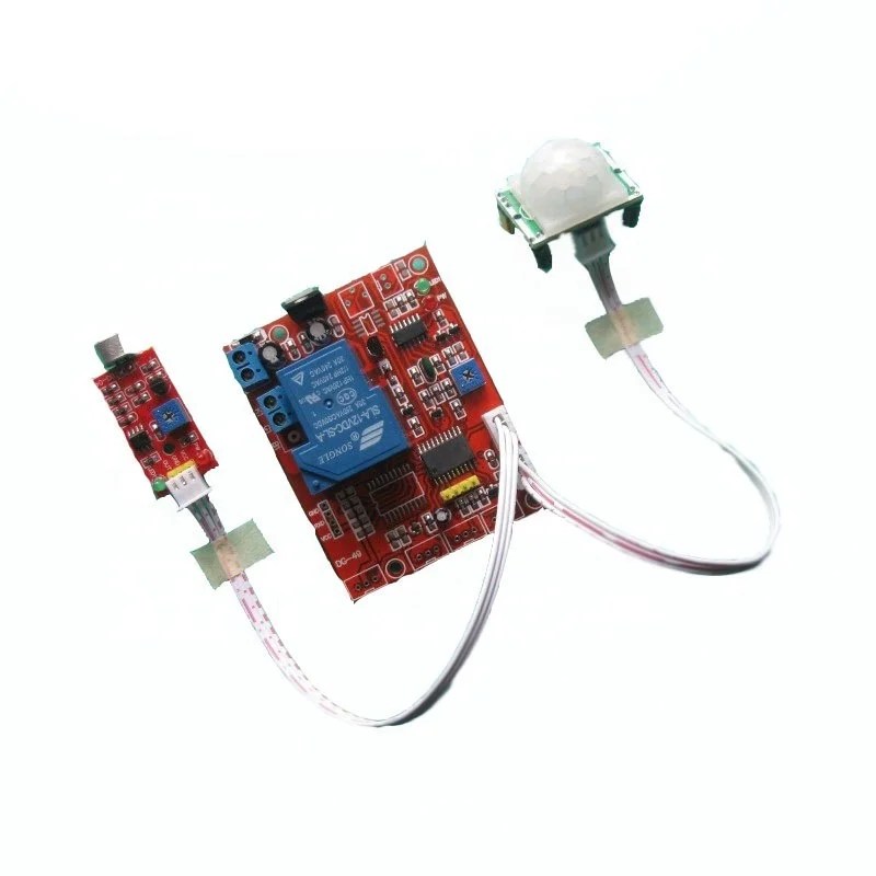 12V Motion Sensing and Voice Activated Light Switch Human Body Sound