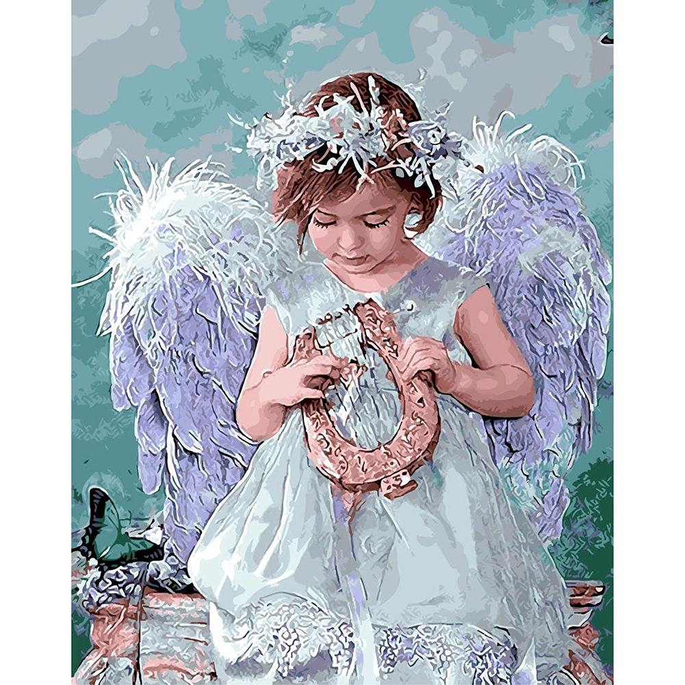 Diamond Painting Partial Round Angel