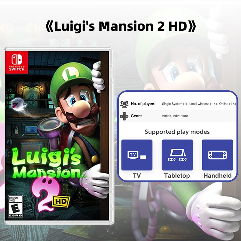 Luigi's Mansion 2 HD Nintendo Switch Game Original Cartridge Physical