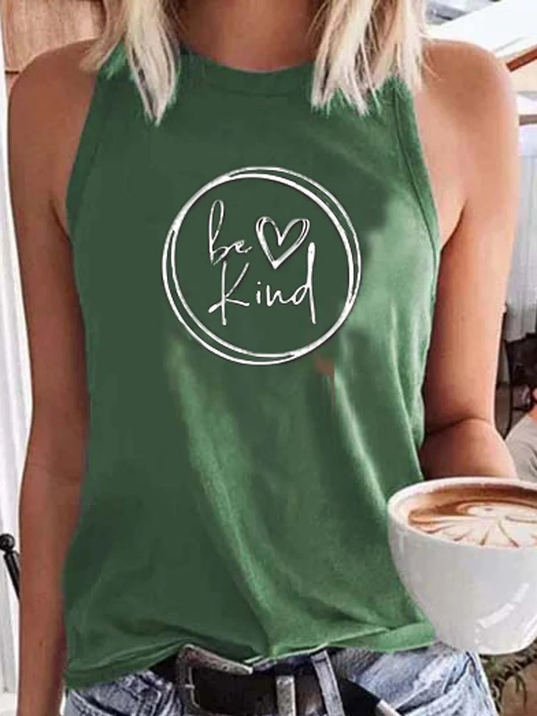 Casual Sleeveless CottonBlend Vests
