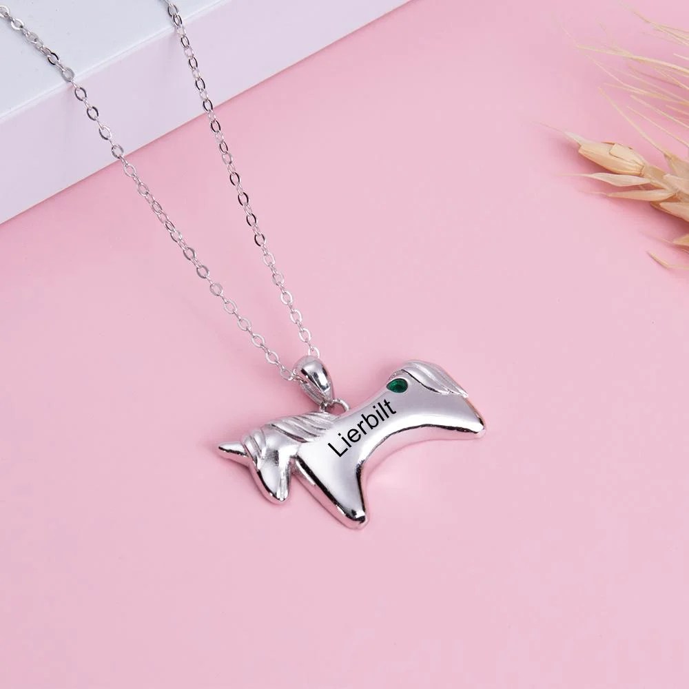 Collier Prénom Personnalisé Pendentif manège pour enfant