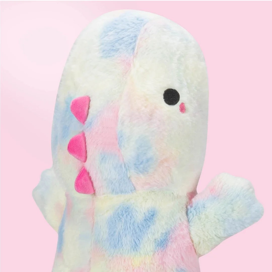 Large Tiedyed Dinosaur Stuffed Animal Kawaii Plush Pillow Squishy Soft Toy