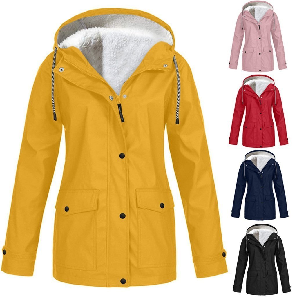 🎄Christmas Sale Women's Winter Plus Fleece Jacket Outdoor