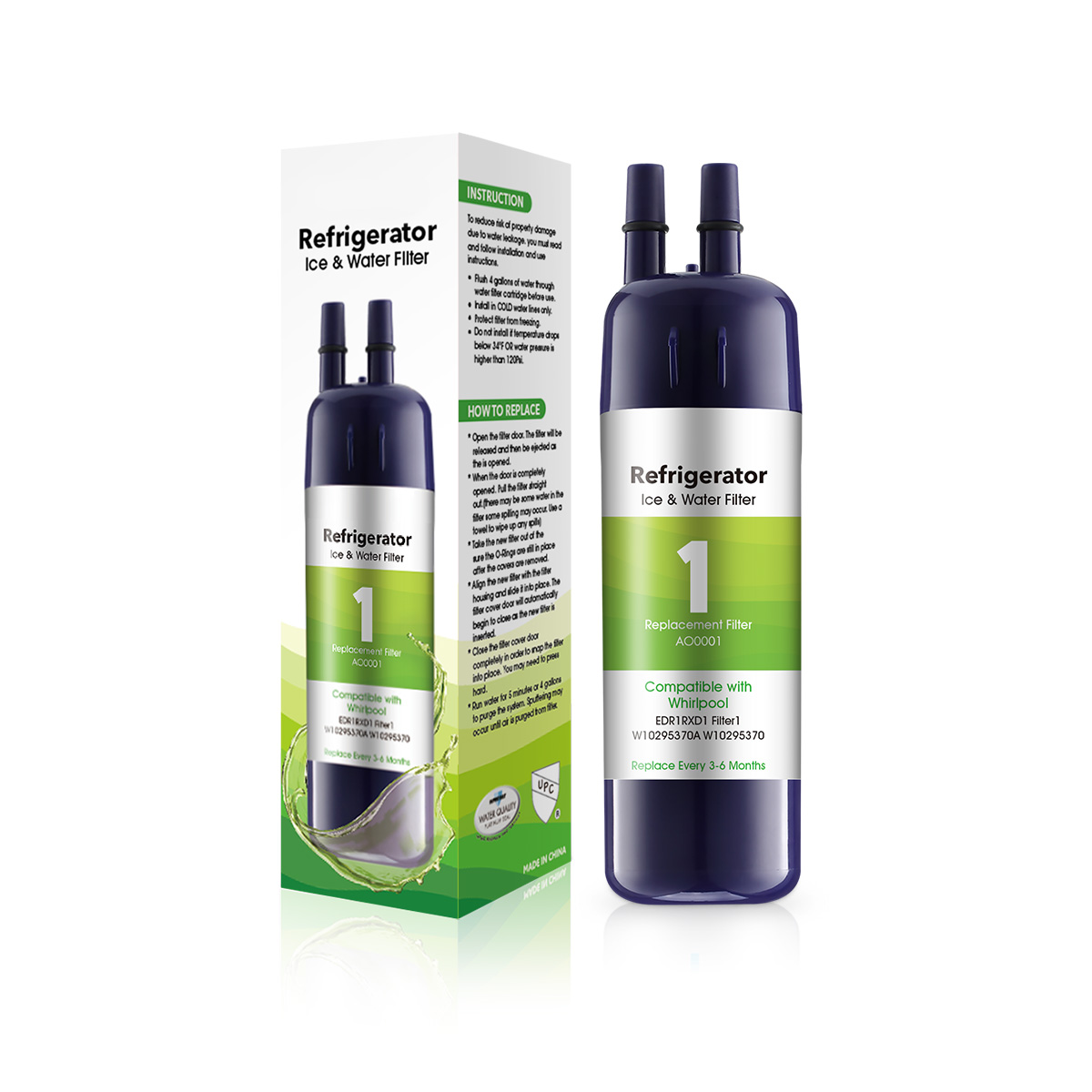 Filter1pro Filter 1 Replacement Refrigerator Water Filter for EDR1RXD1