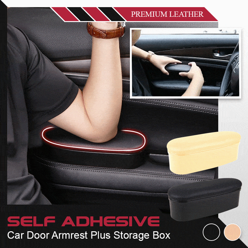 SelfAdhesive Car Door Armrest Plus Storage Box