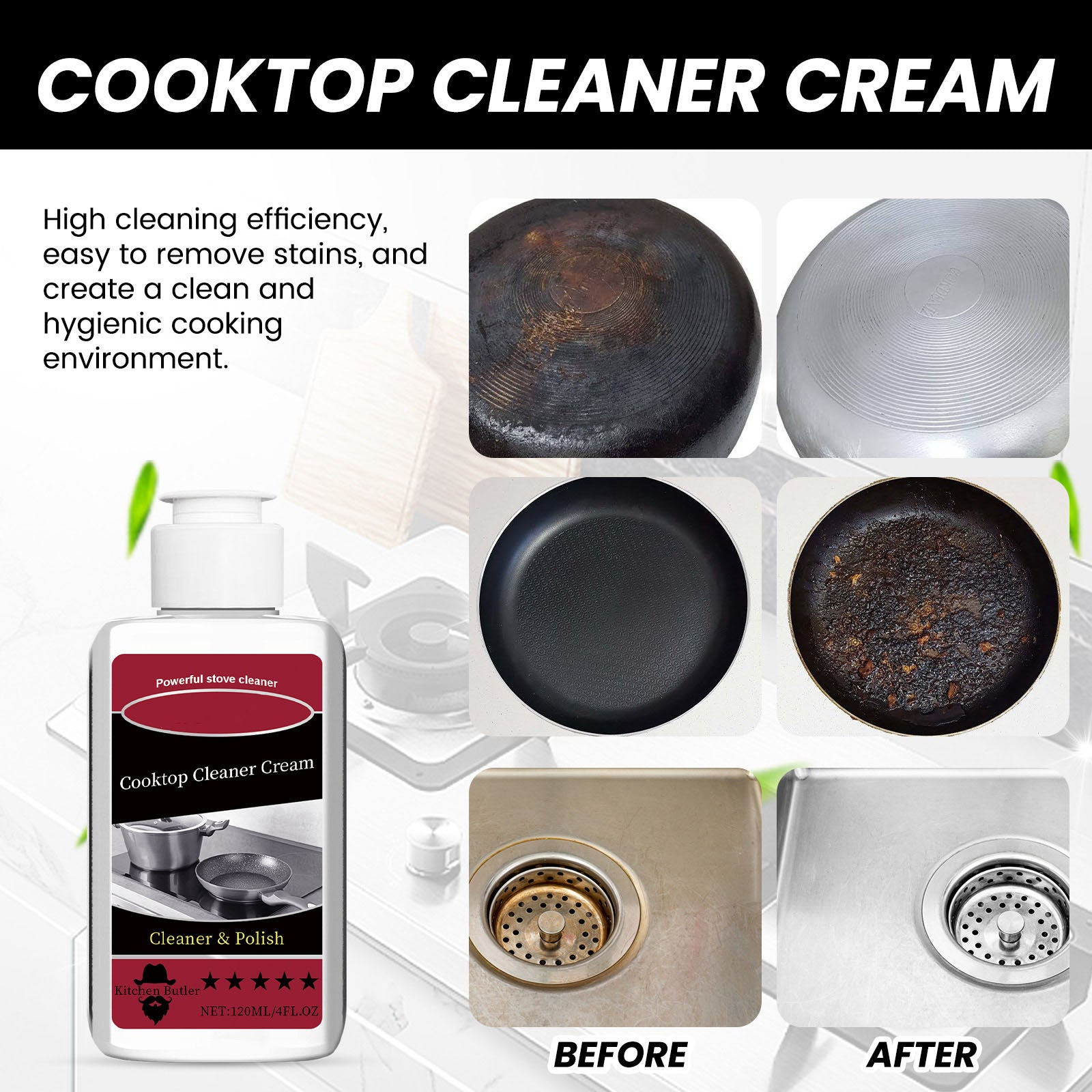 Kitchen CookTop Cleaner Cream
