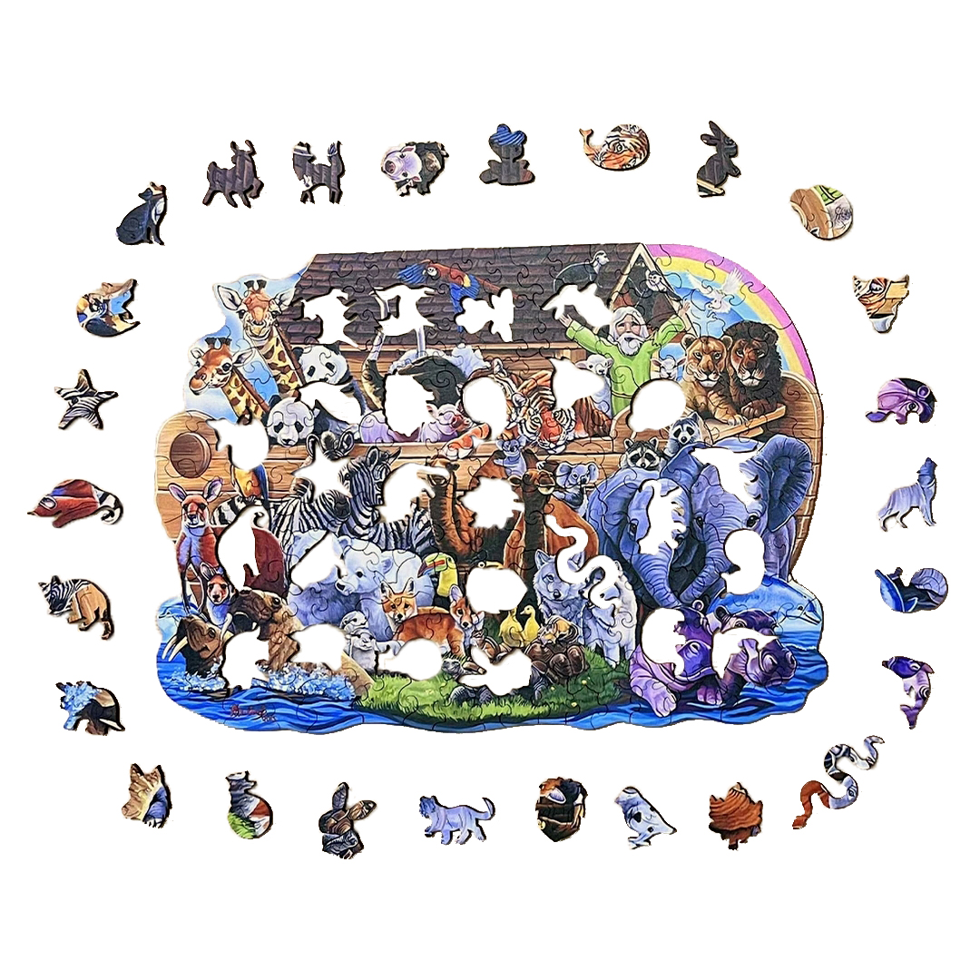 Animal Escape Wooden Jigsaw Puzzles