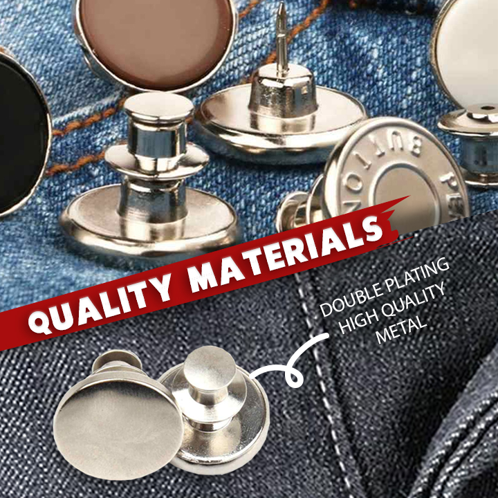 Adjustable NoSew Jeans Button Peachloft