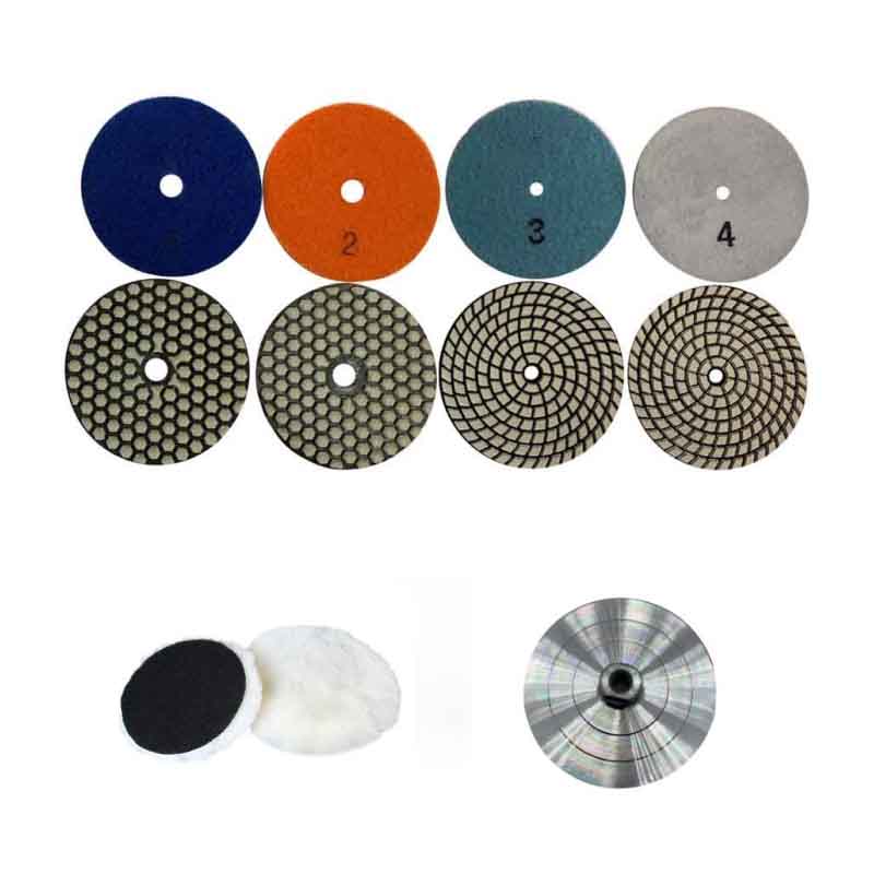 Reasonable price Best Polishing Pads Sets 4 Steps Dry Polishing System