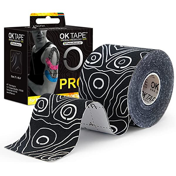OK TAPE PRO Kinesiology Tape, 2inch x Long Roll 16ft Free Cut Tape