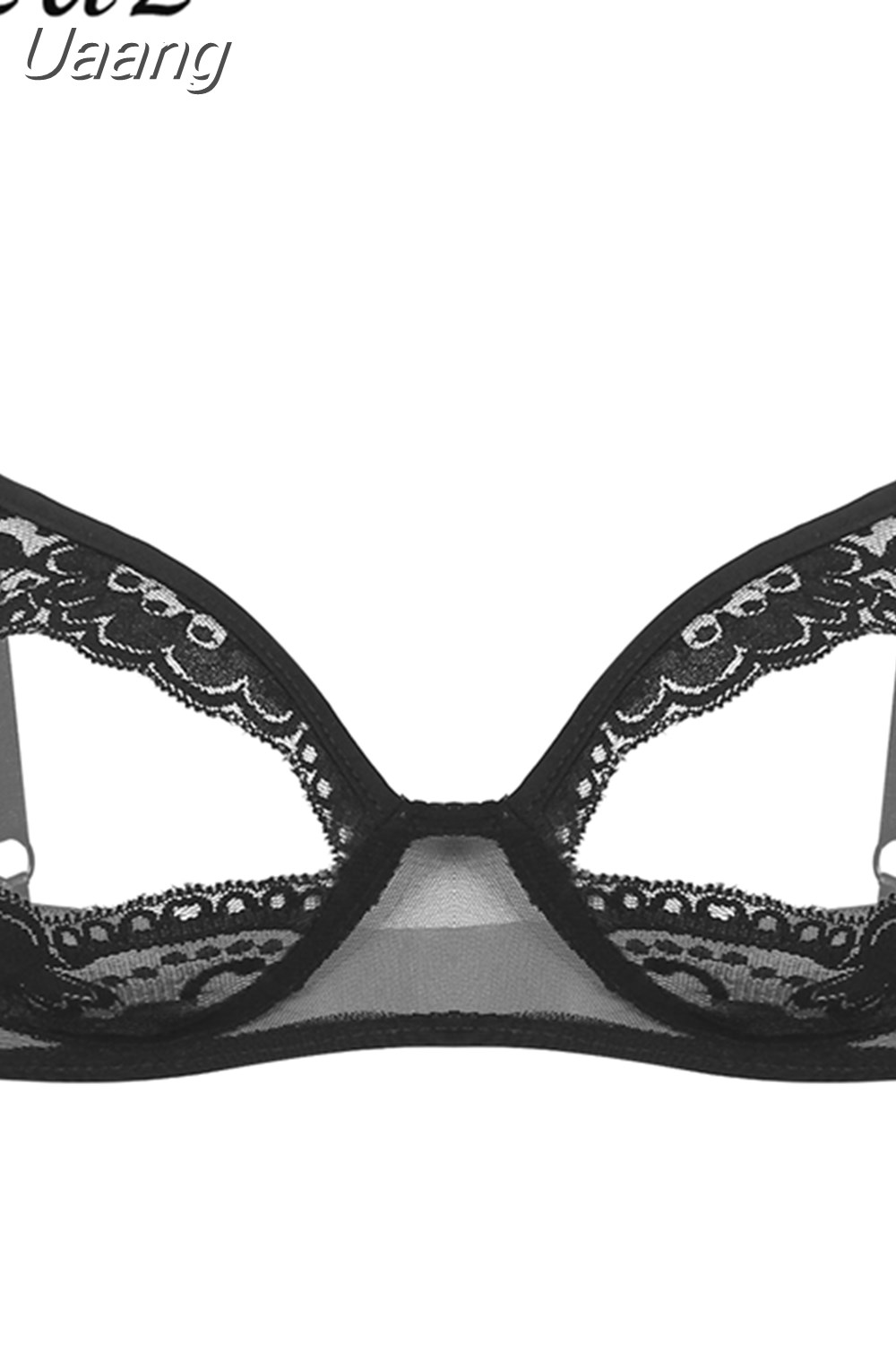 Uaang Womens Lingerie Open up Bra for Sex Sheer Lace Floral Exotic Bra