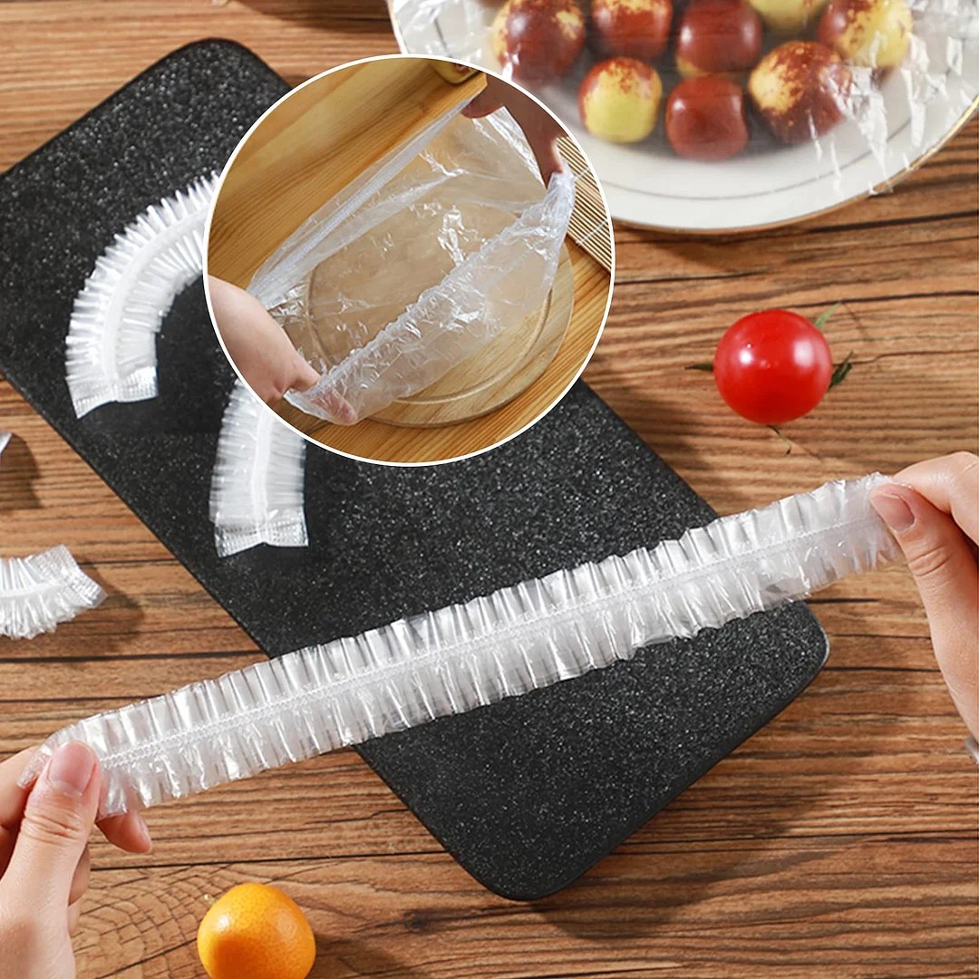 Disposable Plastic Wrap Bowl Cover（100pc）