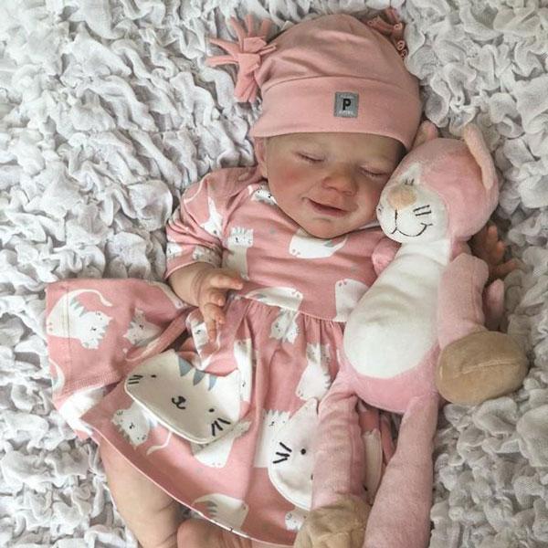 Dommy 20 Zoll Lebensechte Reborn Baby Puppe Silikon Vinyl Babypuppen