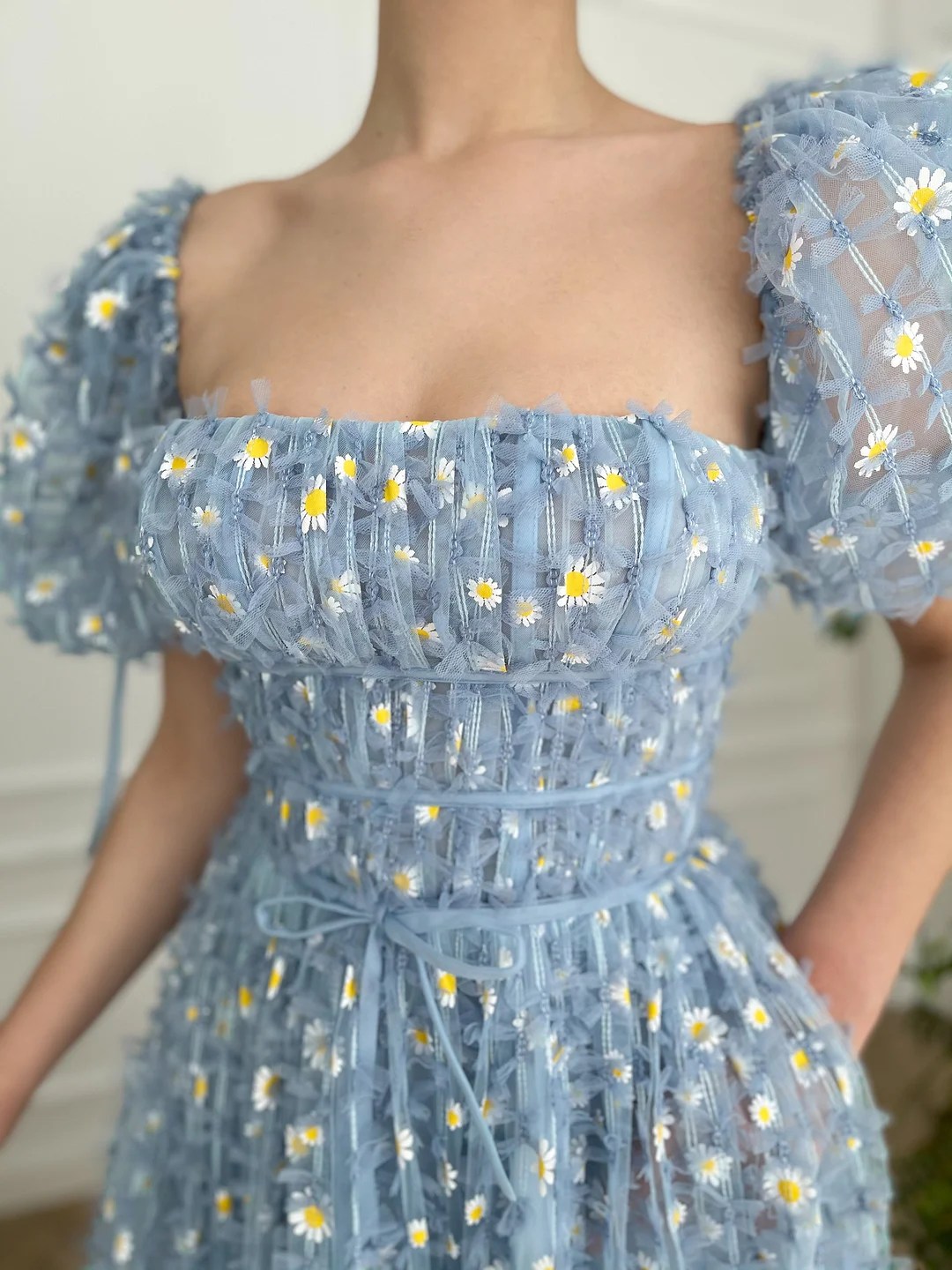 Baby Blue Daisy Dress