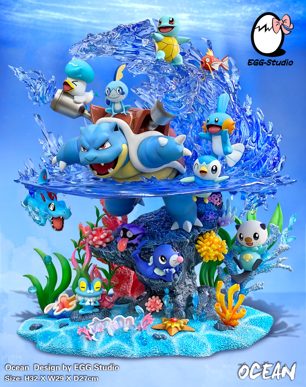 PREORDER EGG Studio Pokemon Ocean' Group Statue GK