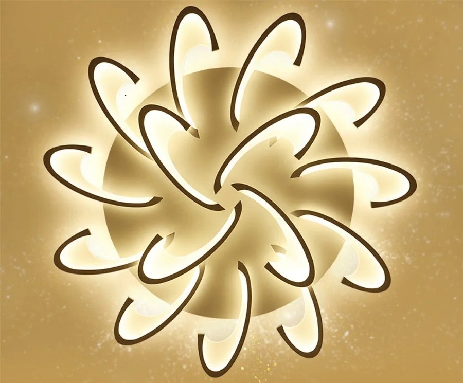 Remote Control Led Ceiling Light With Ultra-thin Acrylic Lamp Ceiling