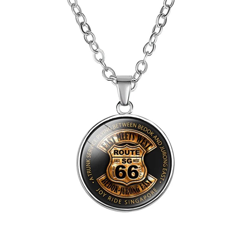 Route 66 alloy necklace