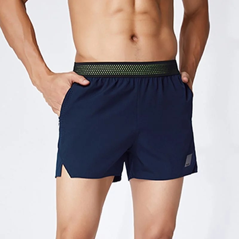 Men's Zipper Pockets Hiking Athletic Running Shorts