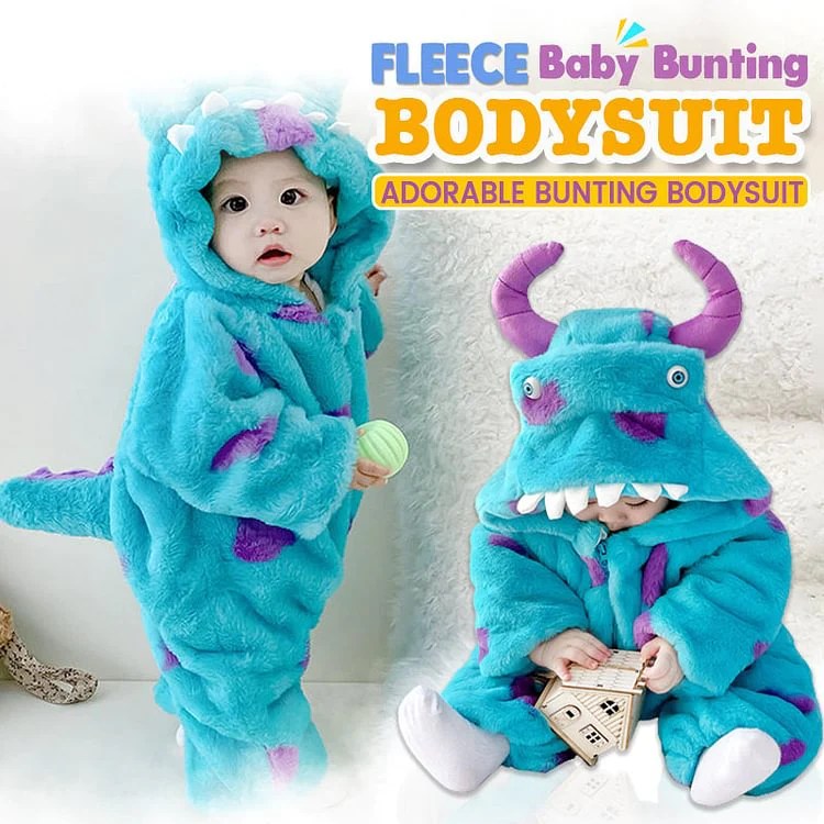 FREE SHIPPING Fleece Baby Bunting Bodysuit