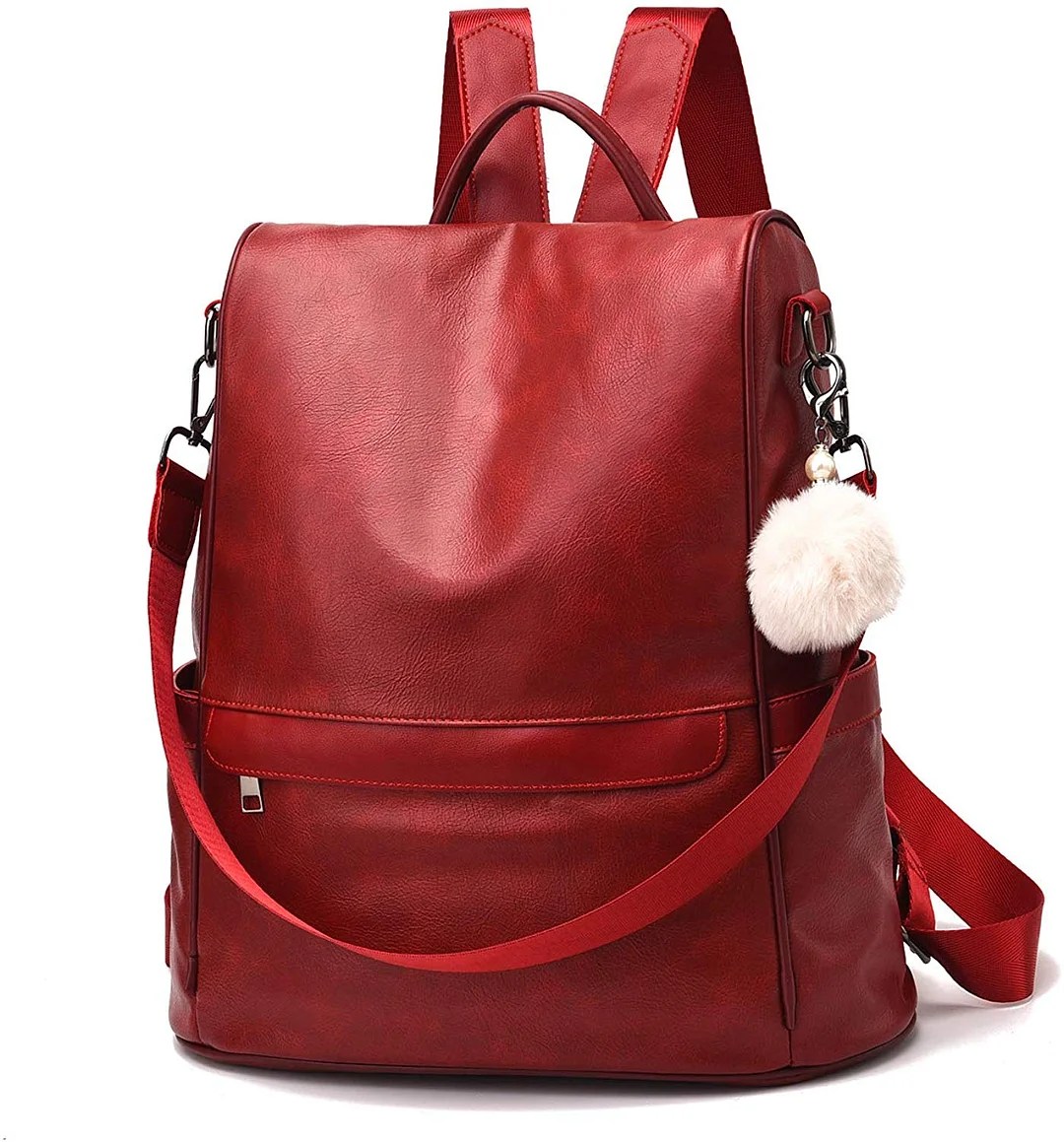 Women Backpack Purse PU Leather Antitheft Casual Shoulder Bag Fashion