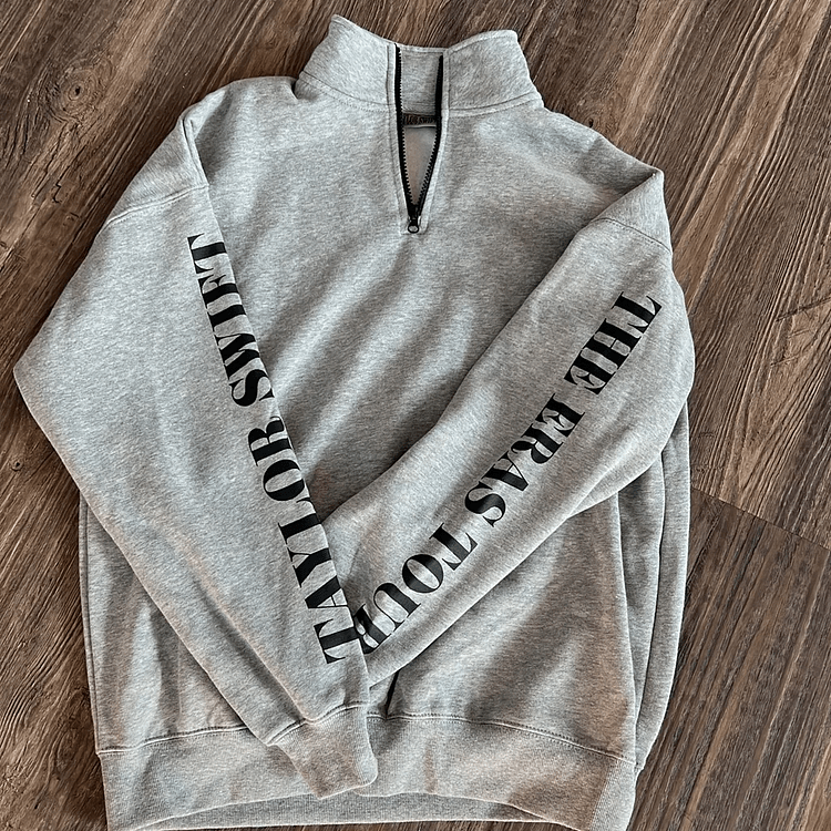Taylor Swift The Eras Tour Gray Quarter zip