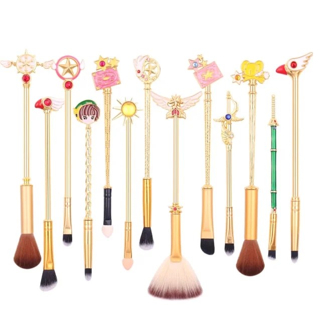 13pcs Cardcaptor Sakura Magic Wand Makeup Brushes Set SS1848