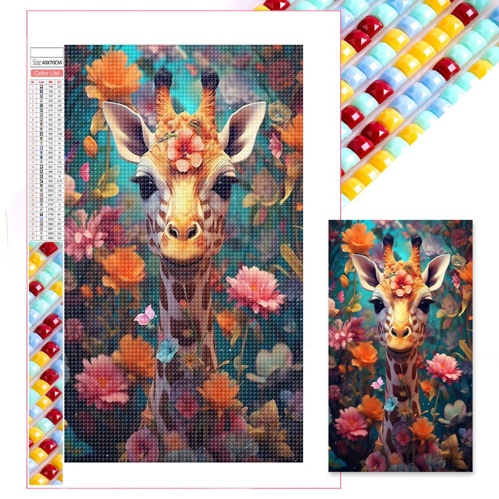 Diamond Painting Full Square Drill Giraffe(40*70cm)
