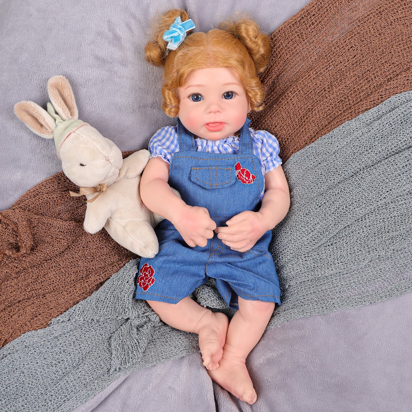 Babeside 16" Full Silicone Reborn Dolls Girl Stella Best Realistic Baby