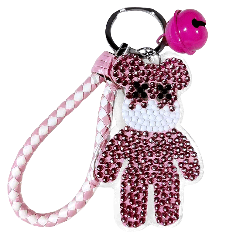 DIY Diamond Painting Keychain Bearbrick