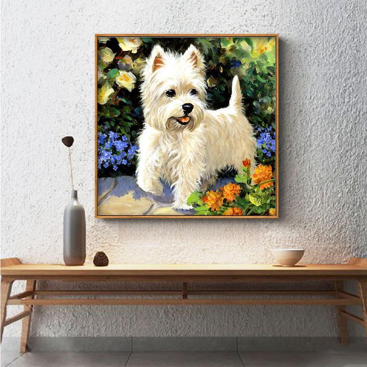 Dog Full Round Diamond Painting