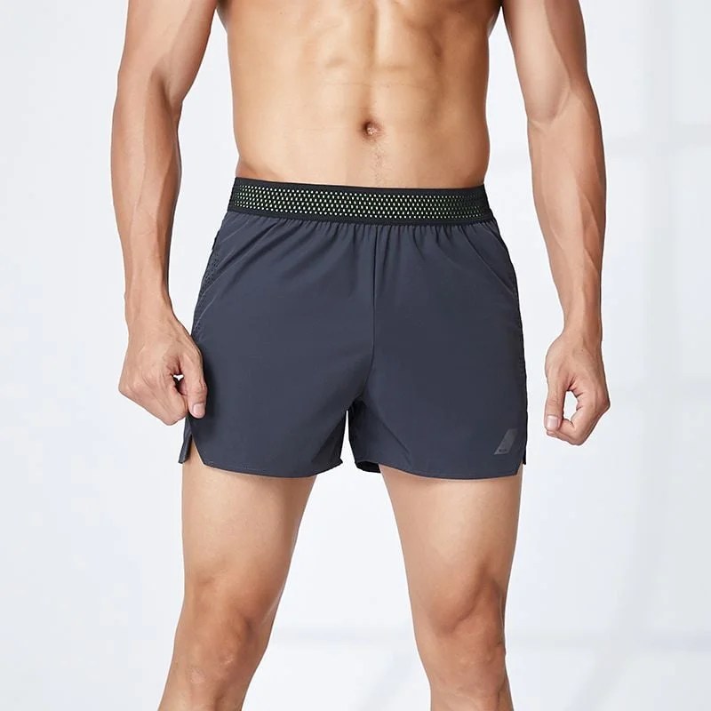 Men's Zipper Pockets Hiking Athletic Running Shorts