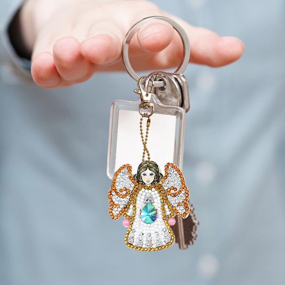 DIY Diamond Painting Keychain5pc Angel