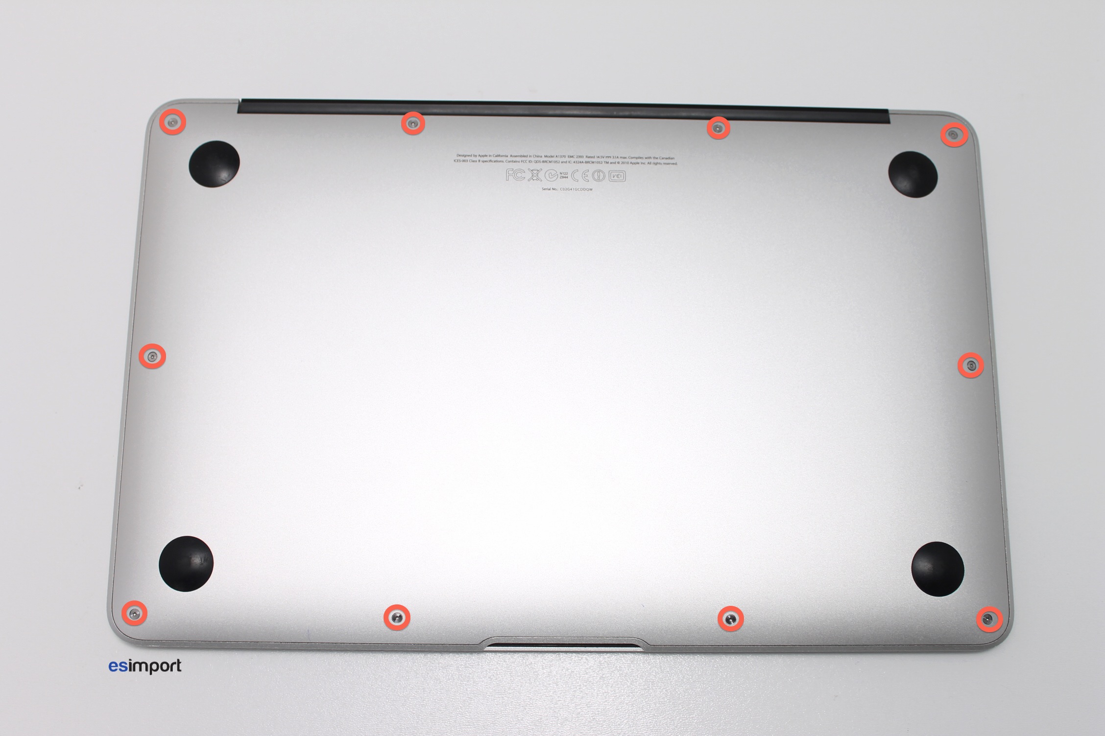Pasàpas changer l’écran d’un MacBook Air 11" 2010/2011