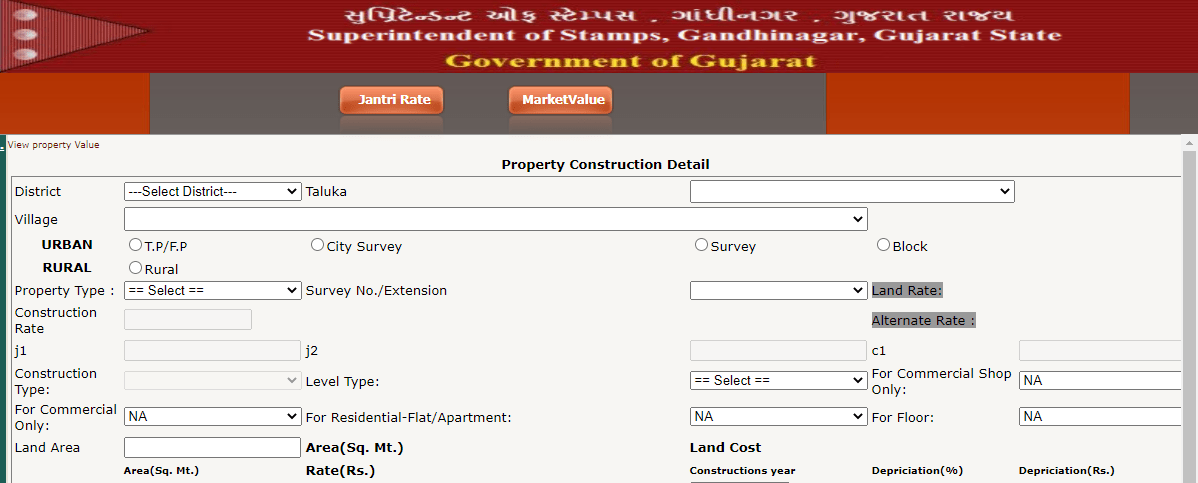 Stamp Duty and Registration Charges in Gujarat