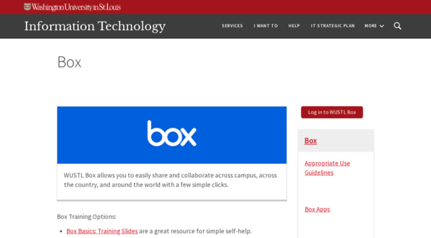 box.wustl.edu - WUSTL Box - Information Techno... - Box WUSTL