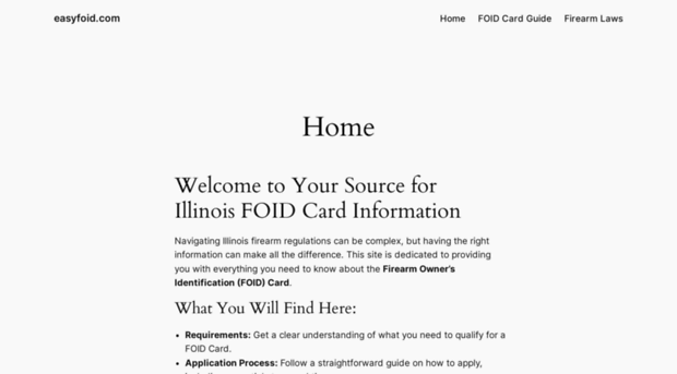 FOID License Apply For Your Easy FOID