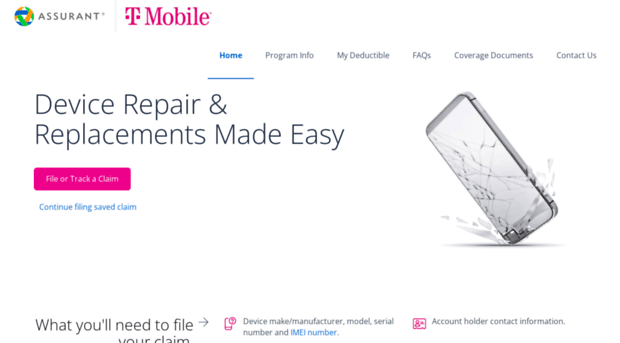 File or Track My Claim Assurant