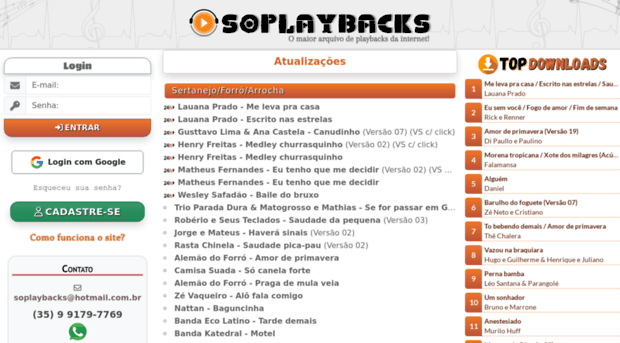 Só Playbacks O maior arquiv... So Playbacks
