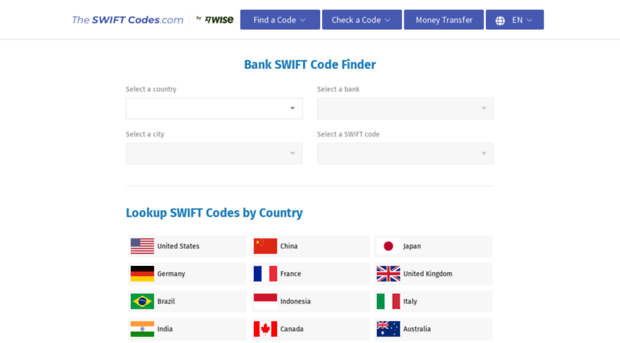SWIFT Codes & BIC Codes for al... The SWIFT Codes