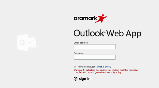 Aramark Outlook 365 Login