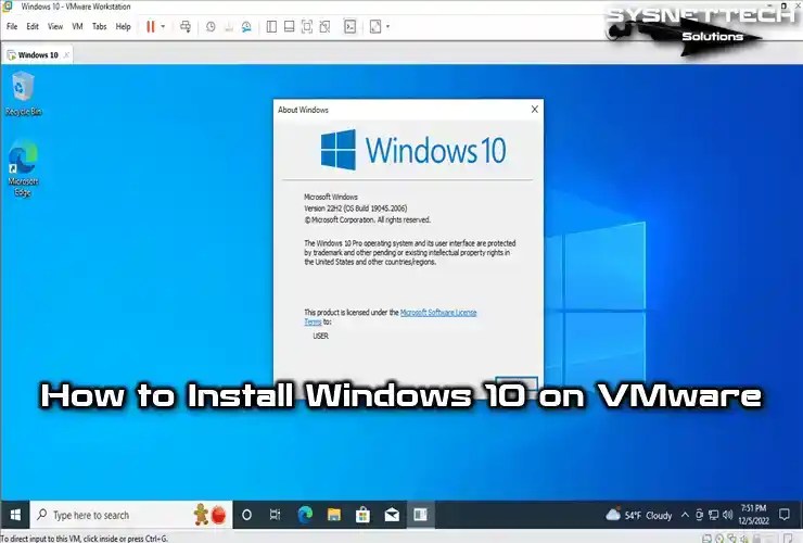 How to Install Windows 10 on VMware Solutions