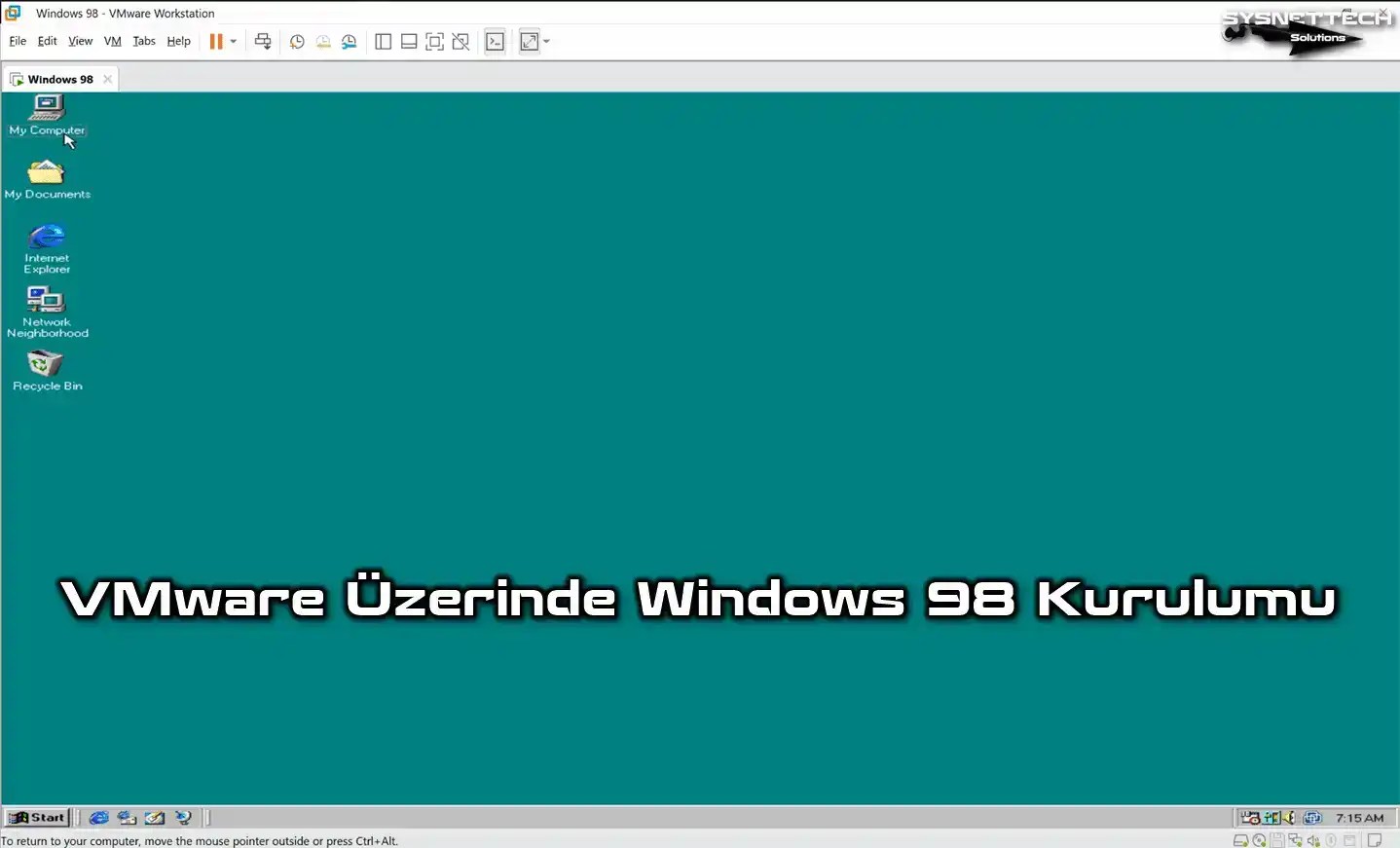 VMware Workstation ile Windows 98 Kurulumu Detaylı!