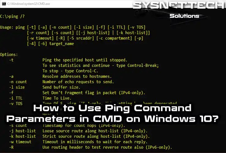 How to Use Ping Command Parameters in CMD All Options