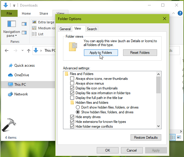 Disable Group By Date In Downloads Folder In Windows 10