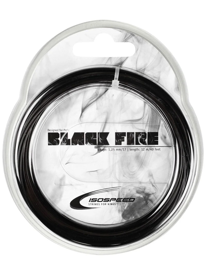 Tennis Warehouse ISOSPEED Black Fire 17 String Review