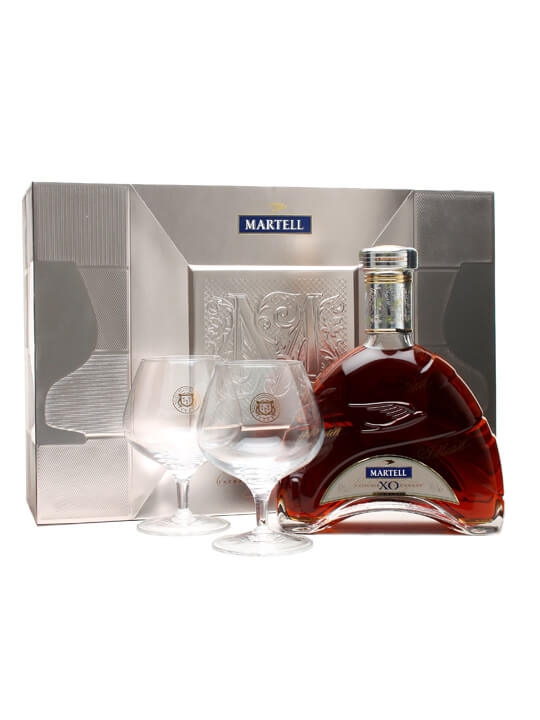 Martell XO Cognac + 2 Glasses Gift Pack The Whisky Exchange