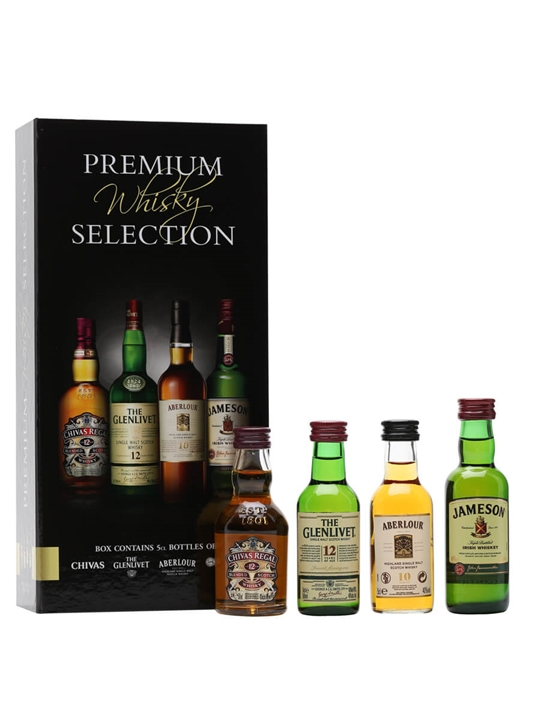 Premium Whisky Selection Miniature Set 4x5cl The Whisky Exchange