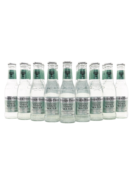 FeverTree Elderflower Tonic Water Case of 24 Bottles The Whisky
