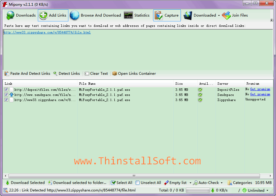 Mipony Portable 2.5.2 RapidShare/4shared/MediaFire/MEGA Downloader